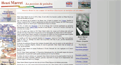 Desktop Screenshot of henrimarret-peintre.fr